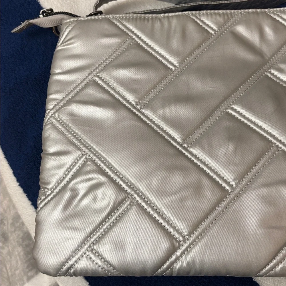 Lug Silver Crossbody Bag